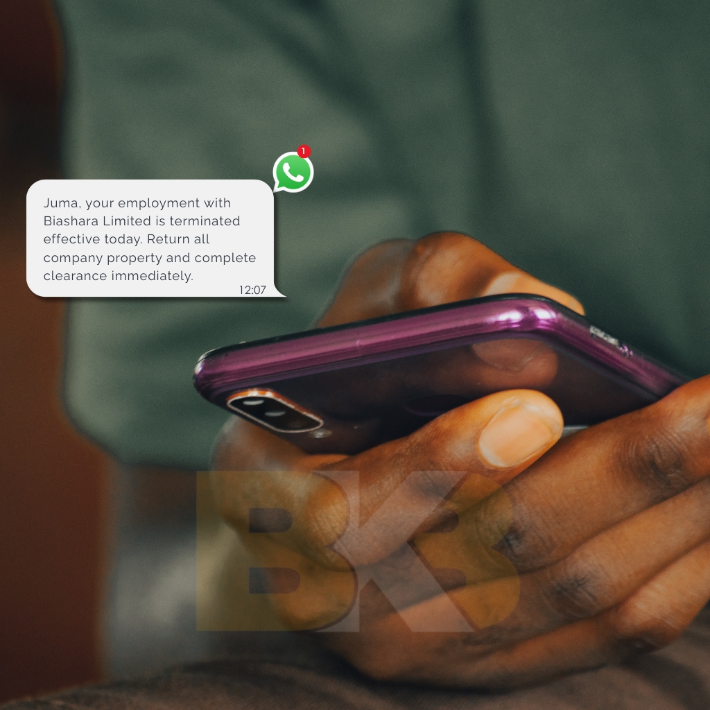 Is Employee Termination via Whatsapp in Kenya - Borona Advocates